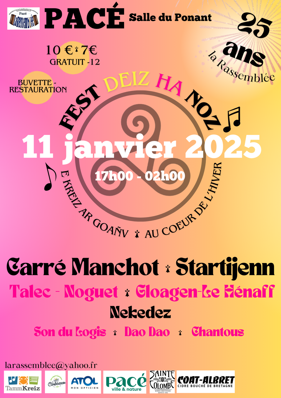 Fest-deiz ha Fest-noz 2025 "Au cœur de l'hiver" @ Salle Le Ponant